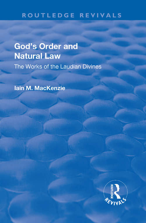 Cover image of God's Order and Natural Law