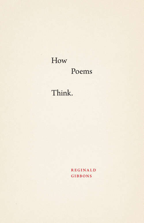 Book cover of How Poems Think