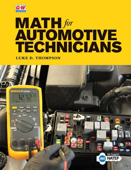 Book cover of Math for Automotive Technicians