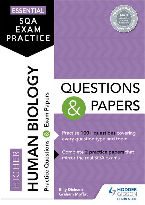 Book cover of Essential SQA Exam Practice: Higher Human Biology Questions and Papers