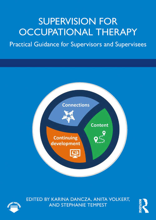 Book cover of Supervision for Occupational Therapy: Practical Guidance for Supervisors and Supervisees