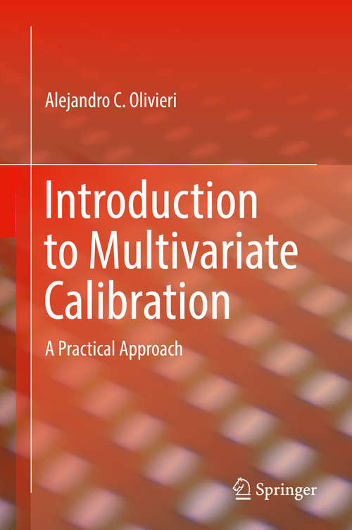 Book cover of Introduction to Multivariate Calibration: A Practical Approach