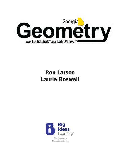 Book cover of Georgia 2024 Geometry