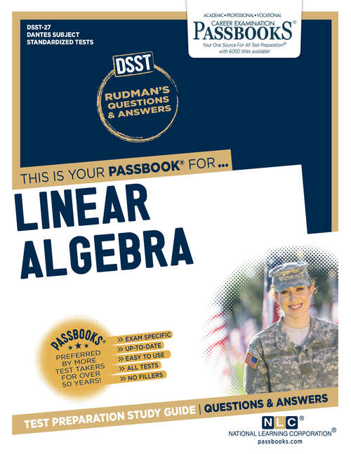 Book cover of LINEAR ALGEBRA: Passbooks Study Guide (DANTES Subject Standardized Tests (DSST))
