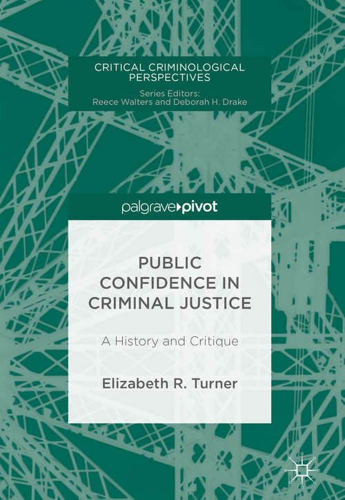 Book cover of Public Confidence in Criminal Justice