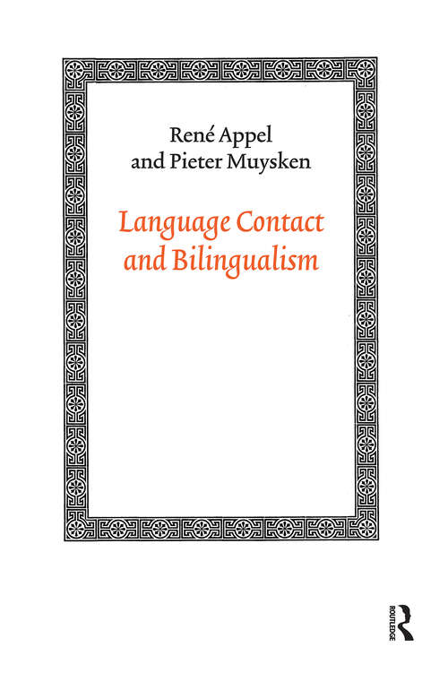 Book cover of Language Contact and Bilingualism (1) (Amsterdam Academic Archive)
