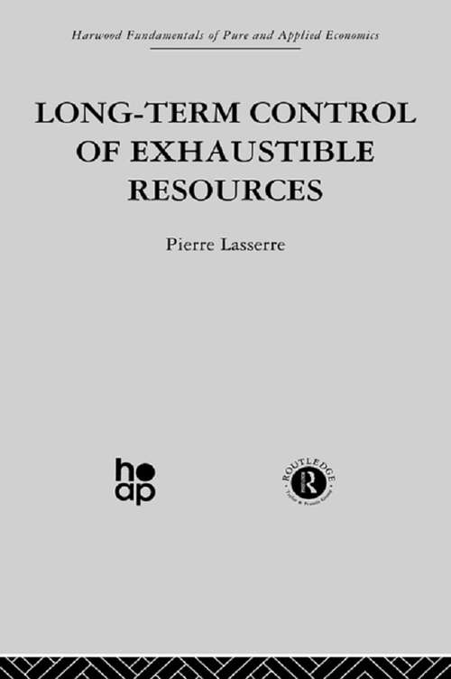 Book cover of Long Term Control of Exhaustible Resources