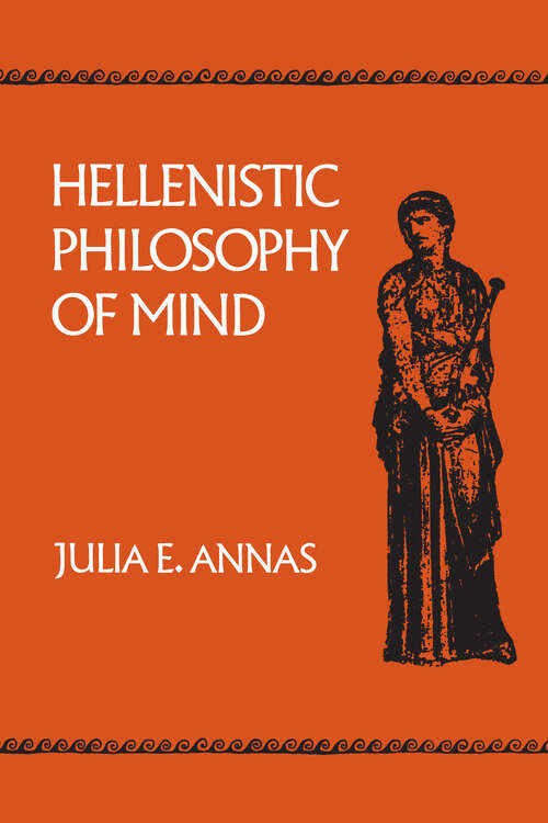 Book cover of Hellenistic Philosophy of Mind (Hellenistic Culture and Society #8)