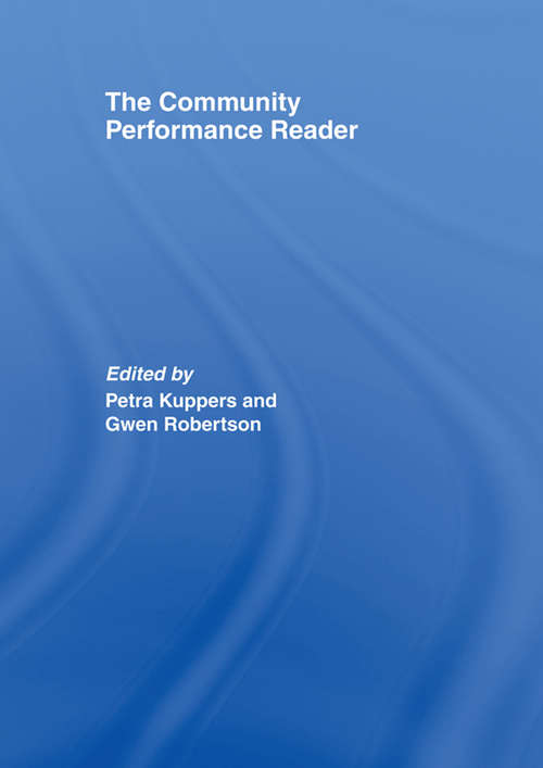 Book cover of The Community Performance Reader
