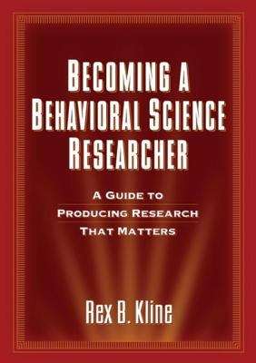 Book cover of Becoming a Behavioral Science Researcher