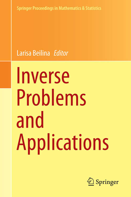 Book cover of Inverse Problems and Applications