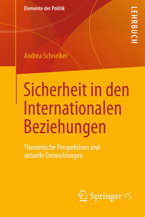 Book cover of Sicherheit in den Internationalen Beziehungen