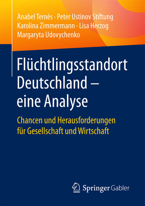 Book cover of Flüchtlingsstandort Deutschland – eine Analyse