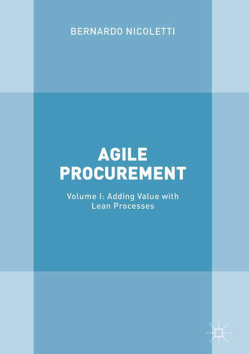 Book cover of Agile Procurement: Volume I: Adding Value with Lean Processes