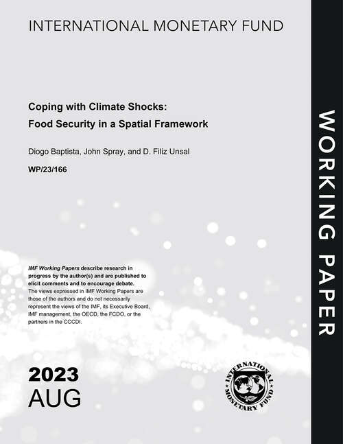 Book cover of Coping with Climate Shocks: Food Security in a Spatial Framework (Imf Working Papers)