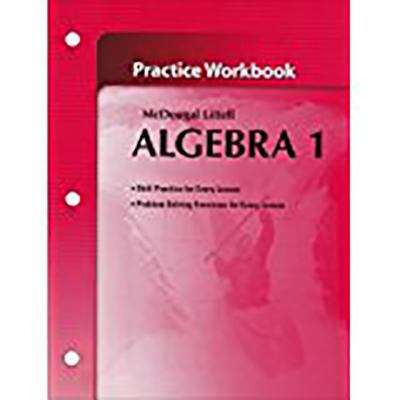 Book cover of Algebra 1: Practice Workbook