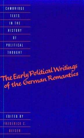 Book cover of Cambridge Texts in the History of Political Thought: The Early Political Writings of the German Romantics