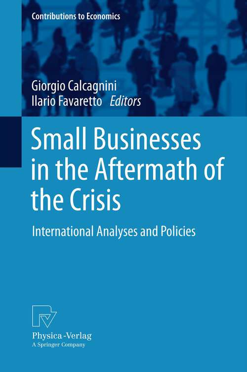Book cover of Small Businesses in the Aftermath of the Crisis: International Analyses and Policies