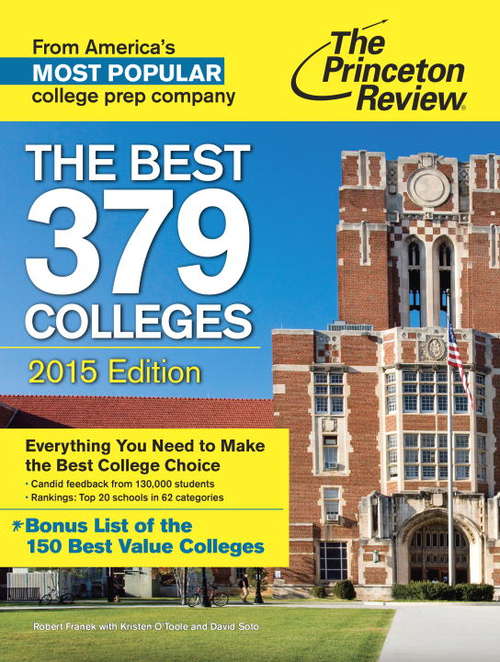 Book cover of The Best 379 Colleges, 2015 Edition