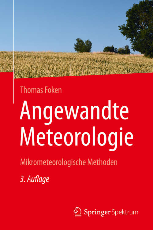 Book cover of Angewandte Meteorologie