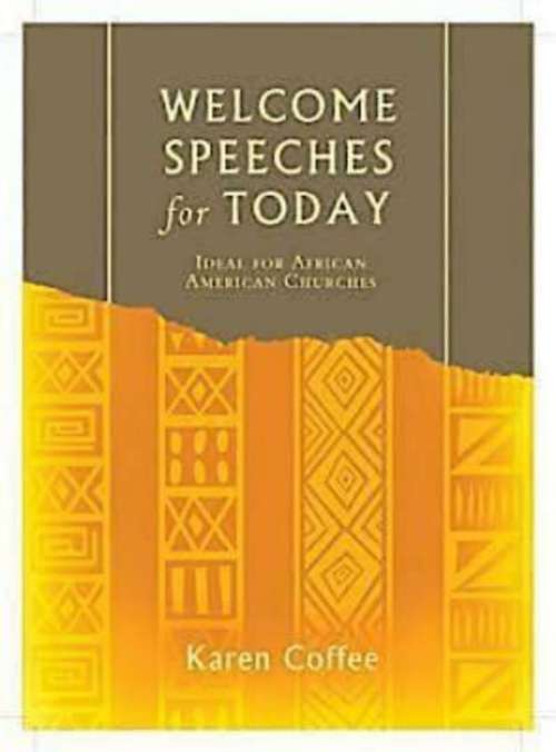 Book cover of Welcome Speeches for Today
