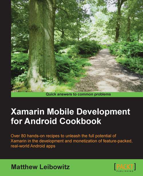 Book cover of Xamarin Mobile Development for Android Cookbook