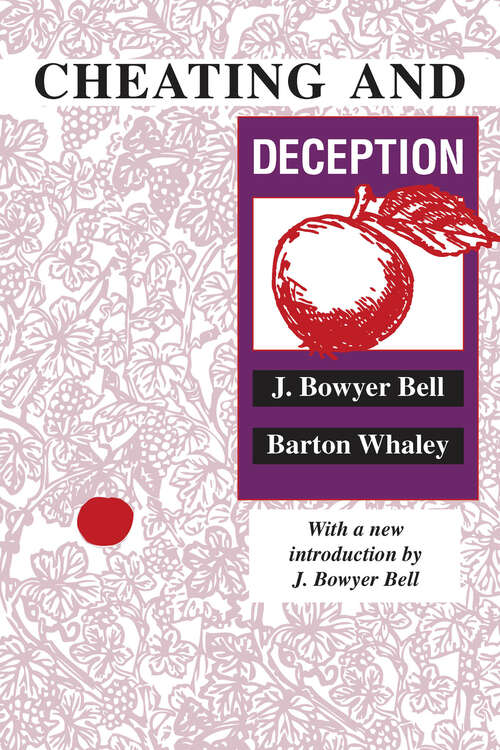 Book cover of Cheating and Deception