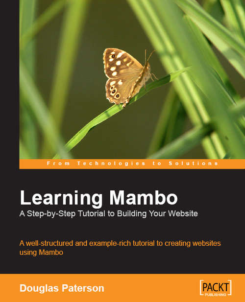 Book cover of Learning Mambo: A Step-by-Step Tutorial to Building Your Website