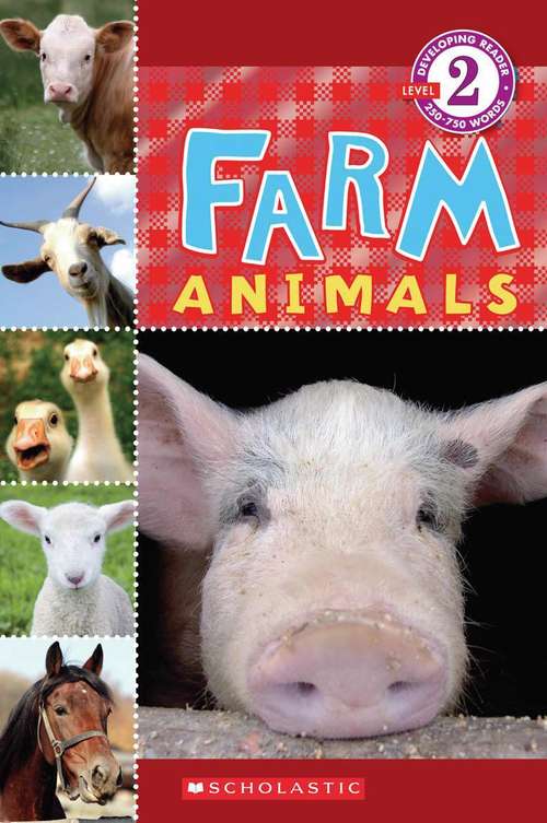 Book cover of Farm Animals (First Edition) (Scholastic Reader Level 2)