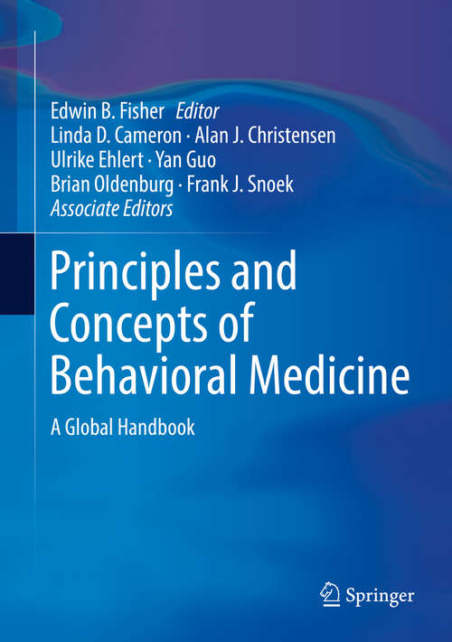 Principles and Concepts of Behavioral Medicine: A Global Handbook
