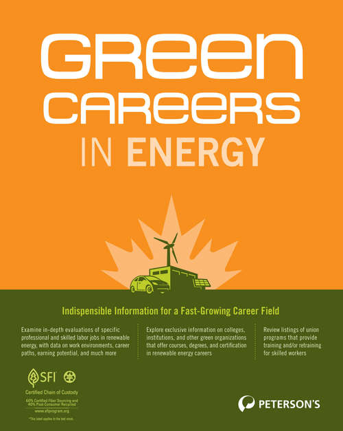 Book cover of Green Careers in Energy