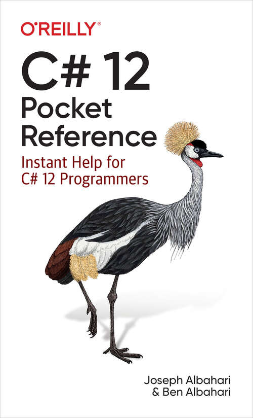 Book cover of C# 12 Pocket Reference: Instant Help for C# 12 Programmers (1)