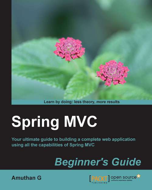 Book cover of Spring MVC Beginner’s Guide