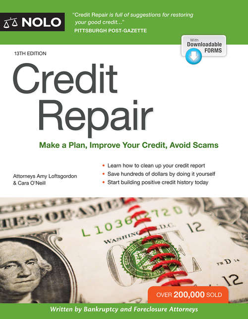 Book cover of Credit Repair: Make a Plan, Improve Your Credit, Avoid Scams (13th Edition)