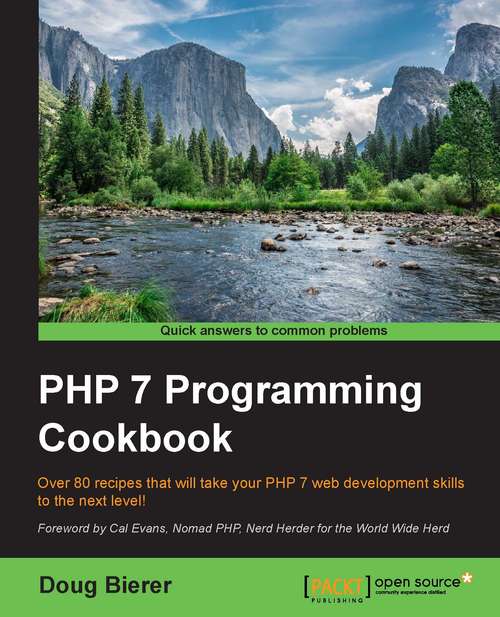 Book cover of PHP 7 Programming Cookbook