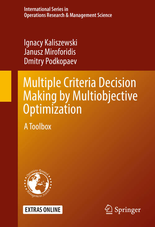 Book cover of Multiple Criteria Decision Making by Multiobjective Optimization