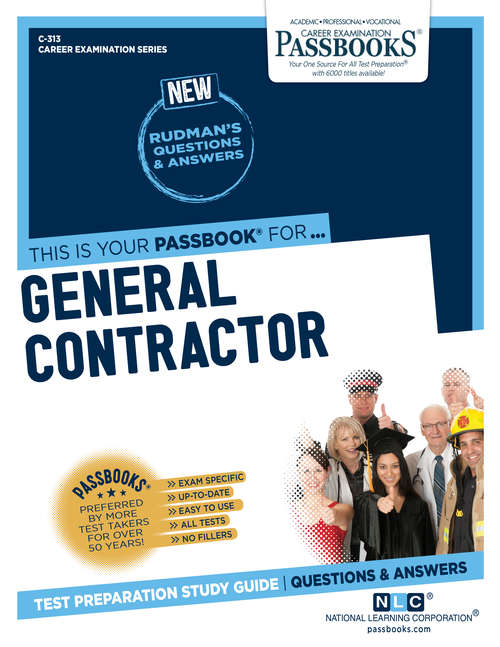 Book cover of General Contractor: Passbooks Study Guide (Career Examination Series)
