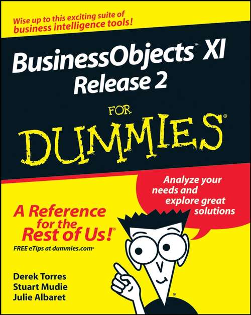 Book cover of BusinessObjects XI Release 2 For Dummies