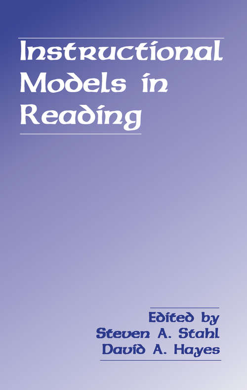 Instructional Models in Reading