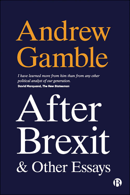 Book cover of After Brexit and Other Essays