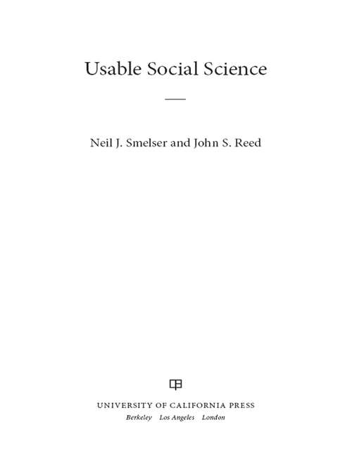 Usable Social Science