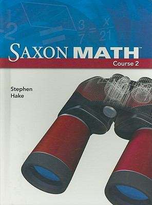 Book cover of Saxon Math Course 2, Student Edition