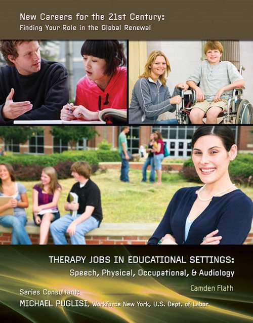 Book cover of Therapy Jobs in Educational Settings: Speech, Physical, Occupational, & Audiology