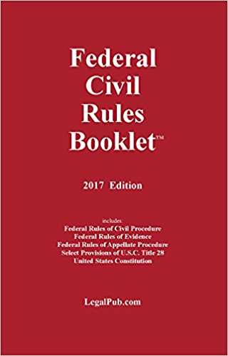 Book cover of Federal Civil Rules Booklet 2017 Edition