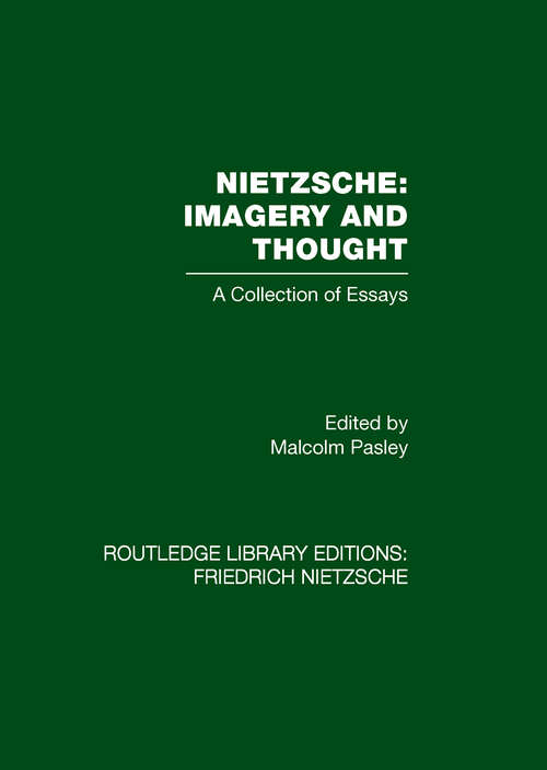 Book cover of Nietzsche: A Collection of Essays
