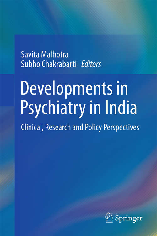 Book cover of Developments in Psychiatry in India