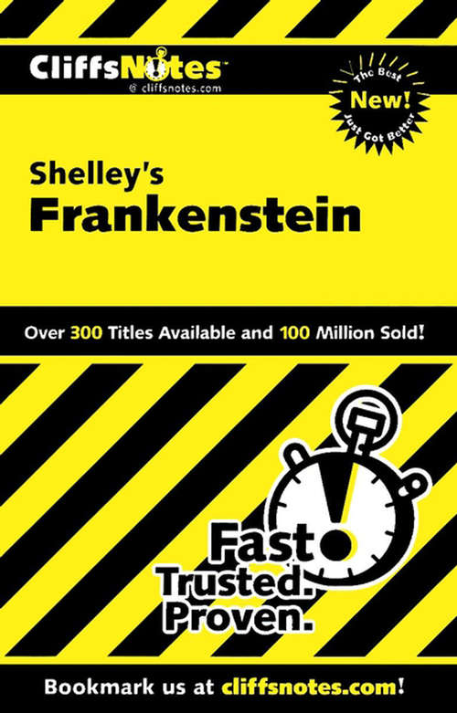 Book cover of CliffsNotes on Shelley's Frankenstein