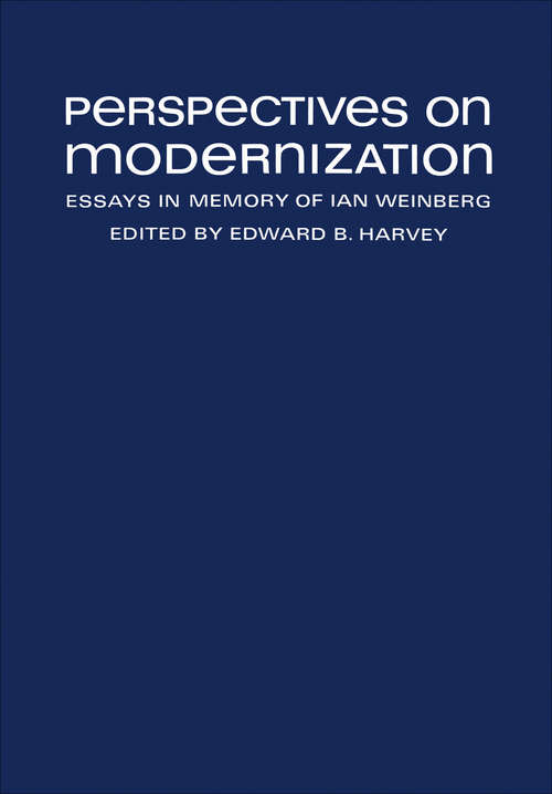 Book cover of Perspectives on Modernization: Essays in Memory of Ian Weinberg