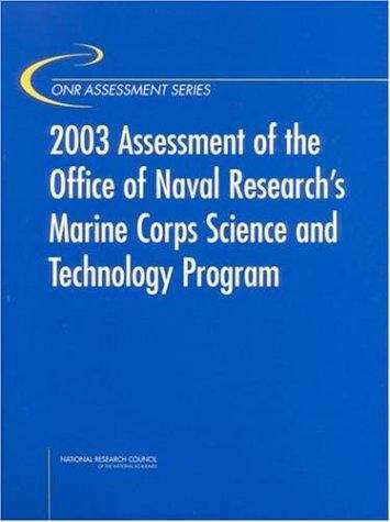 Book cover of 2003 Assessment of the Office of Naval Research's Marine Corps Science and Technology Program