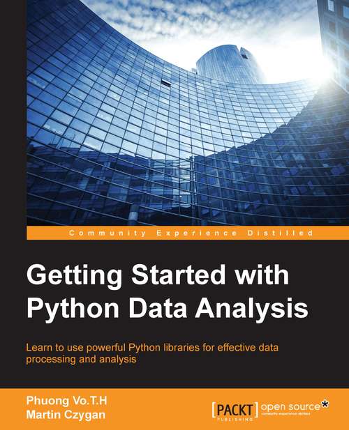 Book cover of Getting Started with Python Data Analysis